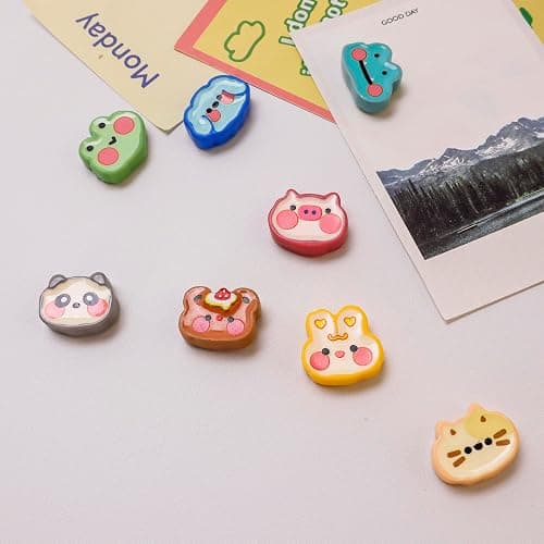 8 Pcs Cute Animal Refrigerator Magnets - Pet Decor for Photos, Notes, Menus | Fridge, Locker & Metal Board thumbnail 8