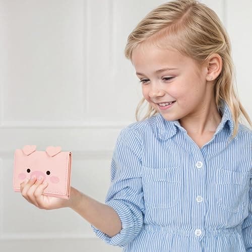 CONISY Cute Wallets for Women, Leather RFID Blocking Small Trifold Wallet with ID Window for Girls and Ladies Womens Wallet thumbnail 3