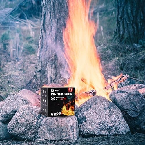 Gusil 160 pcs Natural Fire Starters - 2.45 kg Large Box, Large-Size | Quick Ignite, Long-Burning, Odorless Firestarters for Fireplace, Wood Stove, Campfires, Camping, Fire Pit, BBQ, Charcoal thumbnail 2