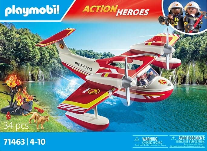 Playmobil Firefighting Sea Plane with extinguishing Function thumbnail 4