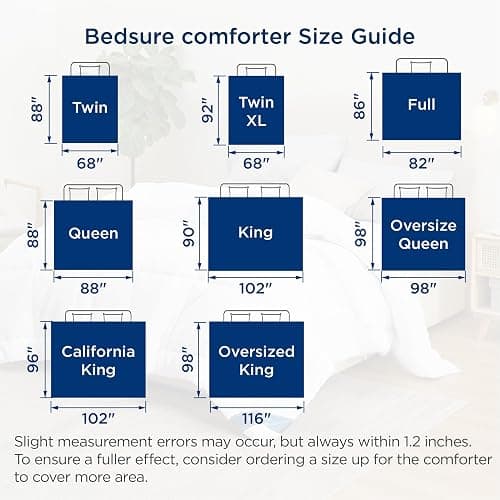 Bedsure Comforter Duvet Insert - Quilted Comforters Queen Size, All Season Duvet, Down Alternative Bedding, with 8 Tabs, Gifts for Women/Men, White, Queen 88 x 88 Inches thumbnail 3