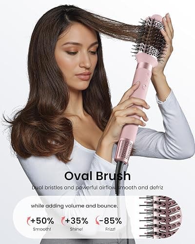 MESCOMB 5 in 1 Hot Air Styler Wrap – High-Speed Hair Dryer Brush with Auto Wrap Curlers, Fast Drying & Frizz-Free Styling, No Heat Damage, Volumizing Brush with Travel Bag thumbnail 4