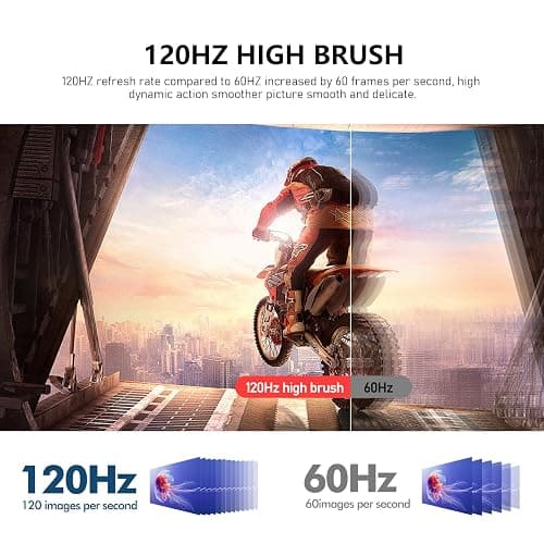 Gawfolk 24.5 Inch Gaming Curved Monitor Built-in Speakers, 3000R 120Hz PC Screen Full HD 1080P, HDMI 2.0, VGA, Wall Mount Compatible 75 * 75mm thumbnail 2