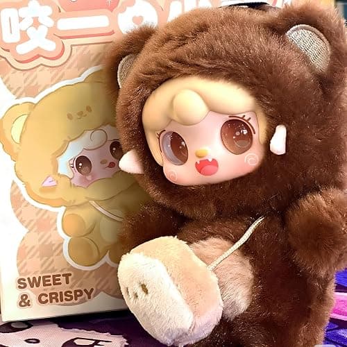 MTNSPTCR Yooki Take a Bite of Bear Series Plush Blind Box 1 PCS- Cute Vinyl Face Random Design Action Figures, Collectible Mystery Stuffed Toys Bag Charm Birthday for Girls thumbnail 2