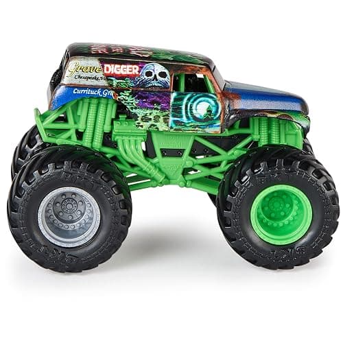 Monster Jam, Official Grave Digger Vs. El Toro Loco Die-Cast Monster Trucks, 1:64 Scale, Kids Toys for Boys Ages 3 and up thumbnail 5