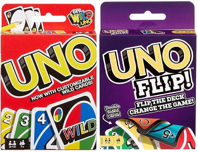 Mattel Uno Original and Uno Flip Card Games, Combo Pack of 2 - Image 1