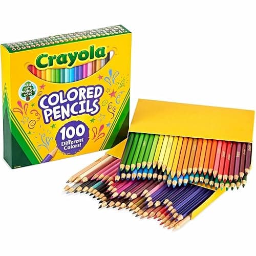Crayola Long Barrel Colored Woodcase Pencils, 3.3 Mm, 100 Assorted Colors/Set thumbnail 6