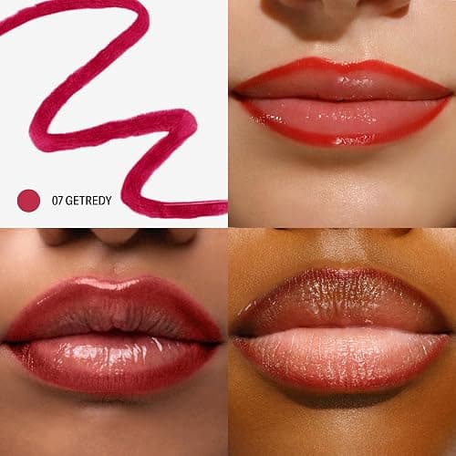 Sacheu Lip Liner STAY-N Peel Off Lip Stain, Longwear, getREDy | Water-resistant, transfer & smudge-proof, lip tint with hyaluronic acid & vitamin E for conditioning benefits, matte finish thumbnail 3