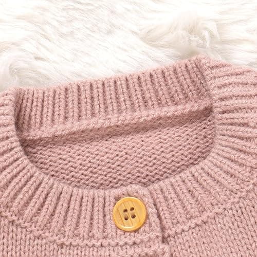 DovFanny Baby Toddler Girl Boy Cardigan Warm Sweater Knitted Long Sleeve Jumpers Cozy Coats Clothes with Cute Goose thumbnail 7