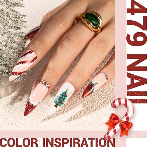 MelodySusie Thick Snow White Gel Nail Polish,15ML Soak Off UV LED White Gel Polish Christmas Gift for Women Nail Art Manicure Salon DIY Nail Design Decoration at Home-479 thumbnail 2