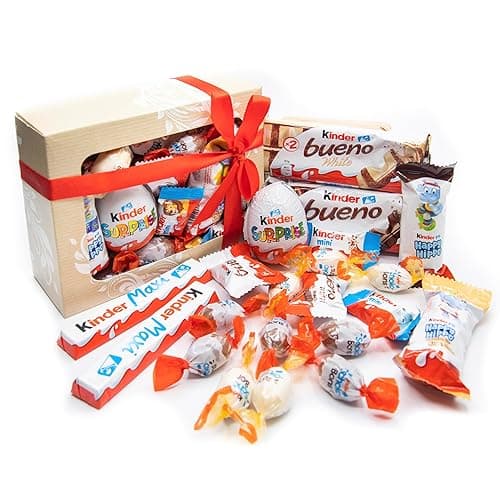 VILAER Caja de Chocolates Originales Para Regalar, Cumpleaños, Dia de la Madre, Aniversarios, Pascua, Pack Surtido Variedad, Todas las Edades (KINDER)