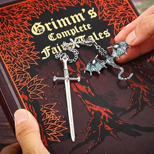 Pyotivol 4th Wing Bookmark Blue Dragon Book Mark with Sword Pendant Book Marks for Reading Women, Men, Book Lovers, Girls, Teens, Teachers and Students Handmade Bookmarks thumbnail 3