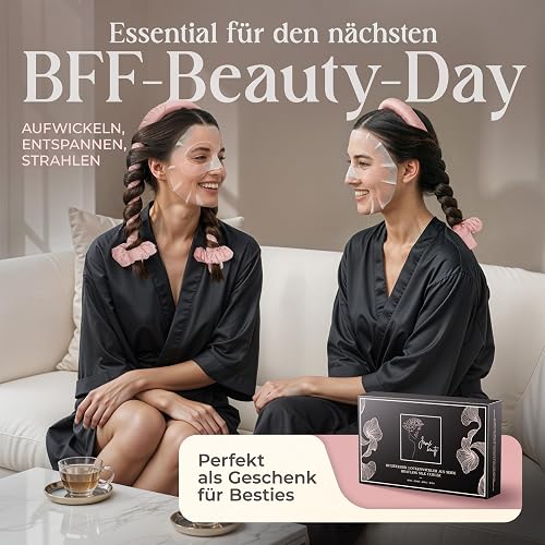 Jamé beauty® Heatless Curls - Lockenwickler über Nacht I 100% Maulbeer-Seide-Lockenband mit 2 Scrunchies & Haarklammer - Ideal für Overnight Curls I Locken ohne Hitze - Seidig-glatt & definiert thumbnail 6