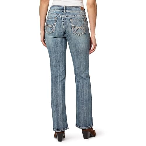 WallFlower Women's Luscious Curvy Bootcut Mid-Rise Insta Stretch Juniors Jeans (Standard and Plus) - 0 Short Jenny thumbnail 2