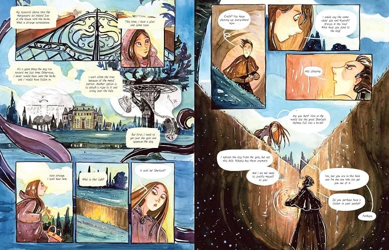 Enola Holmes: The Graphic Novels: The Case of the Peculiar Pink Fan, The Case of the Cryptic Crinoline, and The Case of Baker Street Station (Volume 2) thumbnail 6