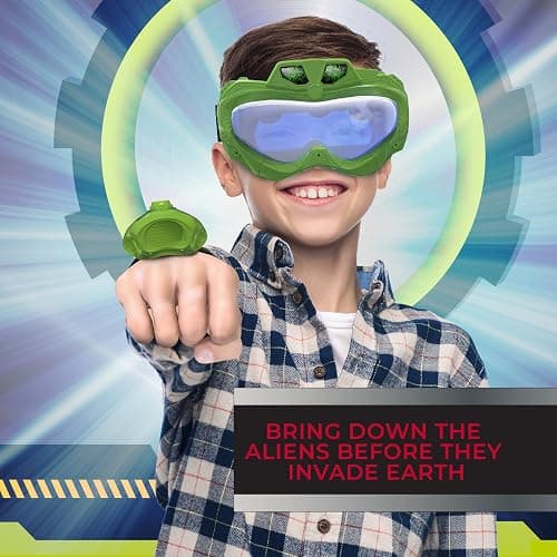 Fotorama Alien Vision Action Game New Version, Shoot Roaring Aliens, Wrist Blaster, Space Goggles, Indoor, Outdoor & Dark Play, Hand-Eye Coordination, Motor Skills, Fun Challenging Games for Kids thumbnail 3