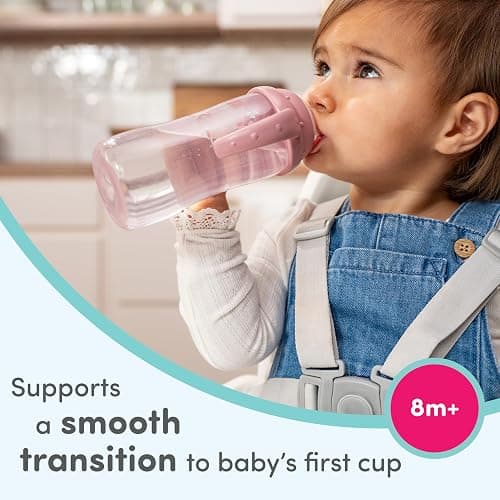 NUK Learner Cup 6+ Months Timeless Collection Amazon Exclusive 10 Oz – BPA Free Spill Proof Sippy Cup 2 Count (Pack of 1) thumbnail 3