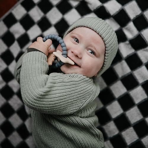 mushie Silicone Space Teething Ring Toy thumbnail 7