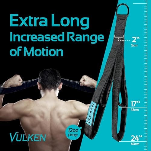 Vulken Tricep Rope Cable Attachment. Two Size in One Extra Long Pull Down Rope. Triceps Extension Straps Gym Equipment. Home Workout Handles for Resistance Bands. thumbnail 3