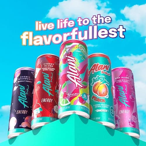 Alani Nu CHERRY TWIST Sugar Free, Low Calorie Energy Drinks, 200mg Caffeine, Biotin B Vitamins, Zero Sugar, 10 Calories, 12 Fl Oz Cans, 12 Pack - Cherry Twist - 12 Fl Oz (Pack of 12) thumbnail 9