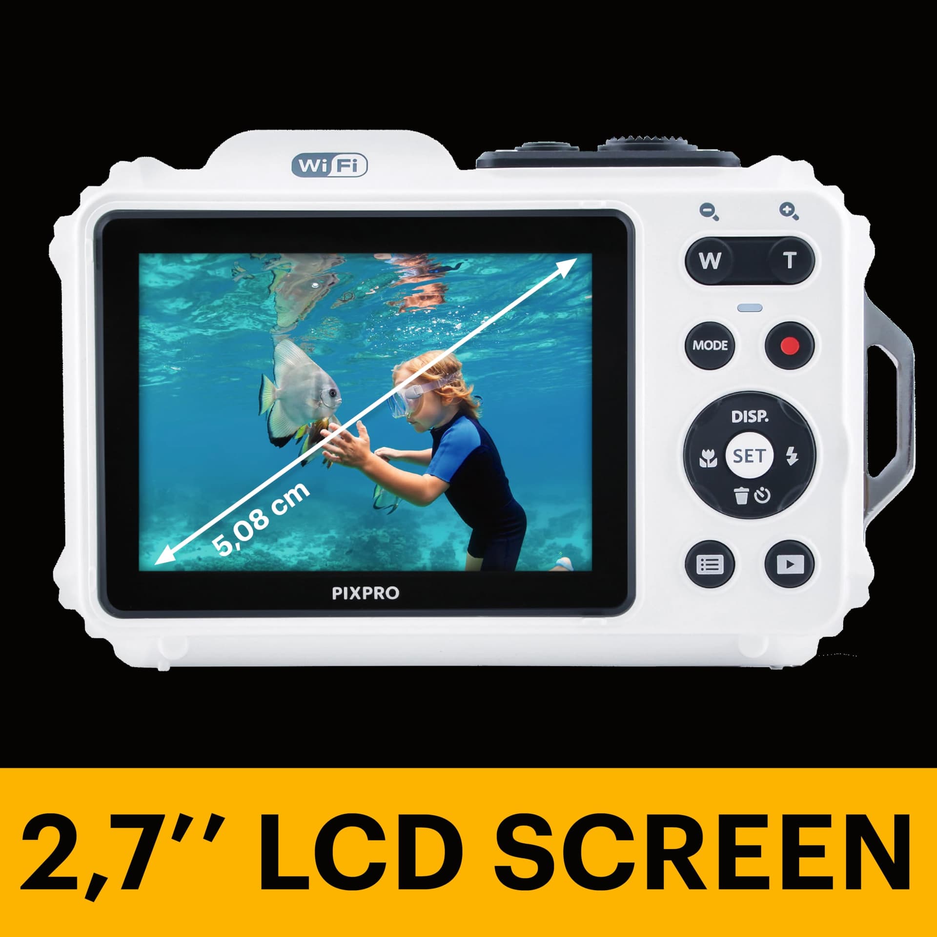 Kodak PIXPRO WPZ2 Digital Camera, White thumbnail 5