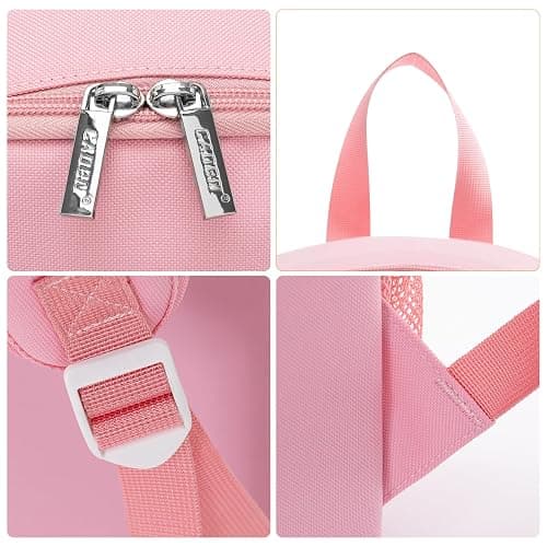 CADeN Camera Backpack Bag Professional for DSLR/SLR Mirrorless Camera Waterproof, Camera Case Compatible for Sony Canon Nikon Camera and Lens Tripod Accessories (Small, Pink) thumbnail 9