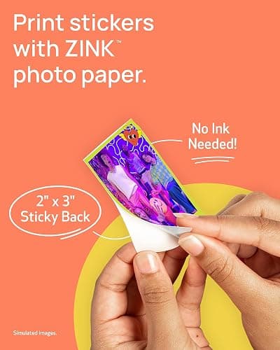 Canon Ivy Zink 2" x 3" Photo Sticker Paper 100 Sheets Pack thumbnail 3