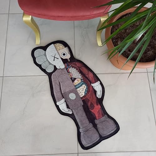 Rugendary Sneaker Rug Popular Hypebeast Room Decor Unique Design Sneakerhead Carpet Nonslip Backing Street Art Mat Machine Washable Cool Rug 1.3x3 ft thumbnail 2