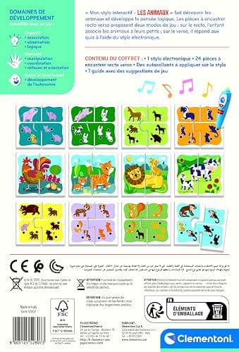 Clementoni - Éducation - Mon Stylo Interactif - Les Animaux - Associe Chaque Maman à Son Petit - Jeu Interactif Parlant - Développement Pour les Tout-Petits - 3-5 Ans - Français - 52807 thumbnail 3