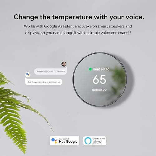 Google Nest Thermostat - Smart Thermostat for Home - Programmable Wifi Thermostat - Fog thumbnail 11