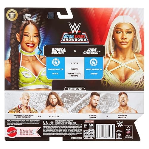 WWE Jade Cargill & Bianca Belair Main Event 2-Packs 22 thumbnail 3