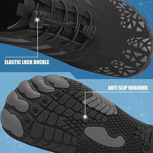 Hike Barefoot Shoes for Womens Men,Quick Dry Water Shoes,Beach Pool Aqua Swim Surf Hiking Walking Shoe,Non-Slip Athletic Footwear Wide Toe Water Shoe thumbnail 6