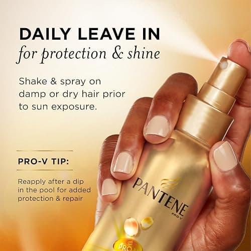 Pantene Sunkiss Glow Multitasking Spray, UV Hair Protection, Repairs Damage, Leave-In Conditioning Treatment, 5.7 oz thumbnail 6