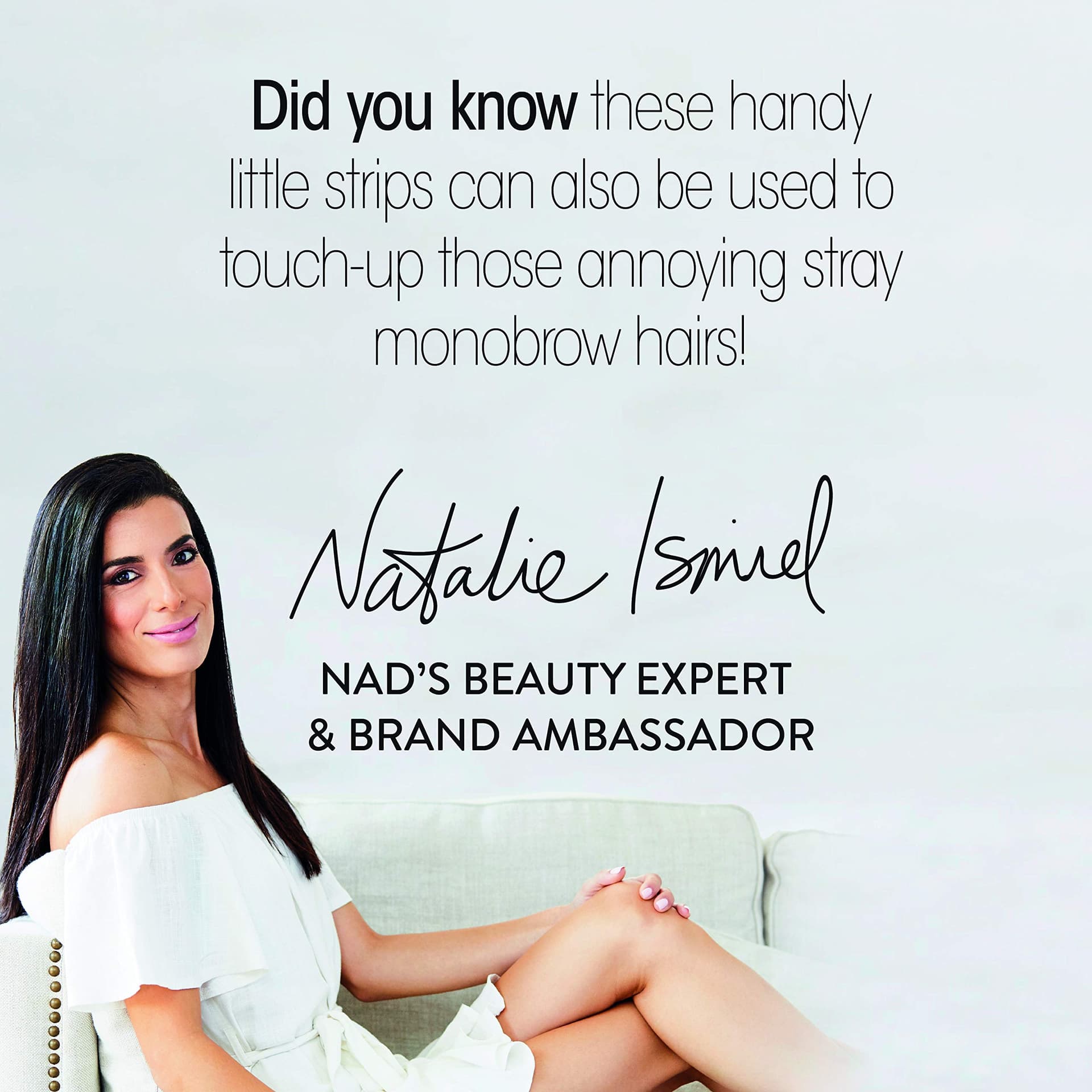 Nad's Facial Wax Strips, Hypoallergenic Face Hair Removal Kit, 20 Ct | All skin types, made with shea butter, home waxing kit, 4 calming oil wipes, skin protection powder, ready to use, no heating thumbnail 9