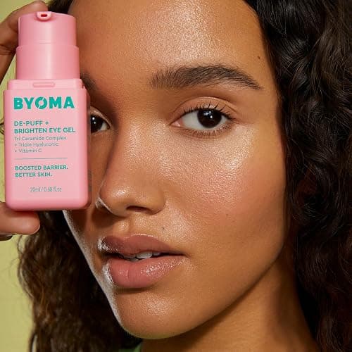 BYOMA De-Puff + Brighten Eye Gel - Lightweight Gel Eye Cream for Dark Circles, Puffiness & Wrinkles - Under Eye Cream With Hyaluronic Acid & Vitamin C - Barrier Repair Skincare - 0.68 fl. oz thumbnail 3