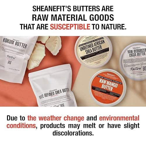 Sheanefit Raw Unrefined African Shea Butter, Natural Body Butter, Soft & Smooth Daily Moisturizer For Face & Body Ivory 8oz (Pack of 1) thumbnail 6