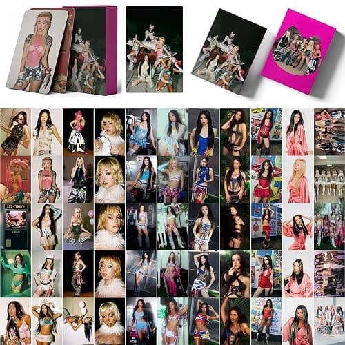 Katseye Photocards Flash Lomo Cards Stickers Waterproof Gift for Fans 55pcs - Image 1