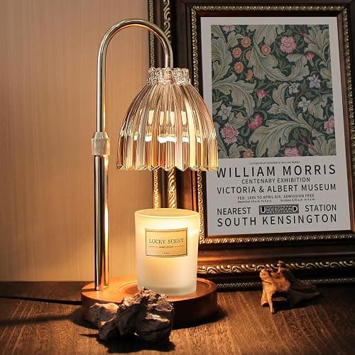 YudouTech Candle Warmer Lamp, Adjustable Height Electric Candle Warmer Light with Timer and Dimmer Stylish Design for New Home Office Modern Décor Gifts - Image 1