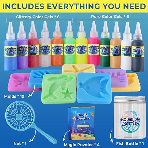 Magic Water Elf Toy Kit - Crafts kit for Kids - Arts and Crafts for Girls - Magic Gel Water Pets - Make Your Own Squishies Squishy Maker Toys - Kid Toys Birthday Gifts for Girls Boys Ages 3-12 thumbnail 7