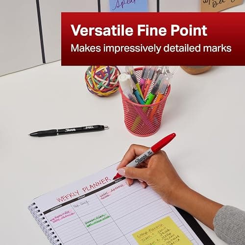 Sharpie Permanent Markers | Fine Point | 80s Glam Colours | 24 Count thumbnail 4