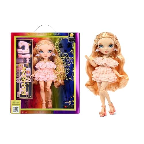 Rainbow High Victoria- Light Pink Fashion Doll and Freckles from Head to Toe. Fashionable Outfit & 10+ Colorful Play Accessories. Great Gift for Kids 4-12 Years Old and Collectors. - Image 1