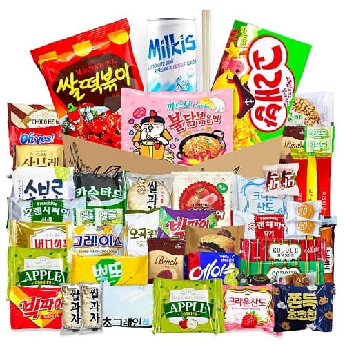 Korean Snack Box 48 Count - Variety of Individually Wrapped Korean Snacks with Chips, Cookies, Ramen and Candy for Kids, Children, College Students, and Adults. Gift Box for K-Food Lovers - Journey of Korea - Image 1
