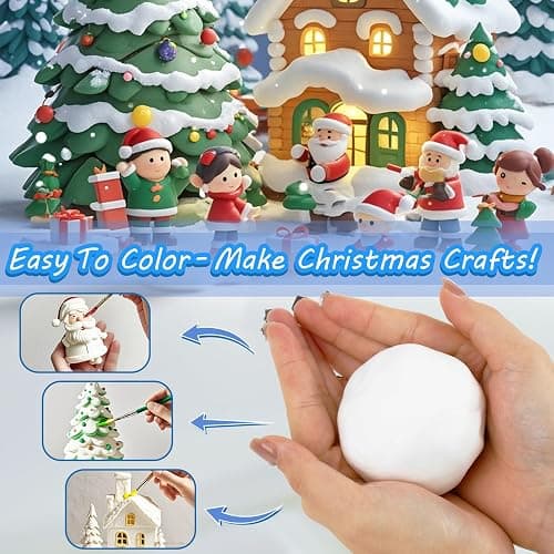 RAINFLOW White Foam Clay - Moldable Cosplay Foam Clay Soft Squishy | Creative Art Supplies for Arts and Crafts Projects, DIY Modeling, Sculpting, Handmade Crafts thumbnail 5