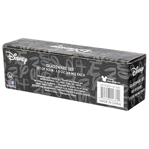 Silver Buffalo Disney A Goofy Movie Featuring Goofy, Max Goof, Roxanne and Bobby Zimuruski 4 Pack Mini Glass Set, 1.5 ounces thumbnail 9