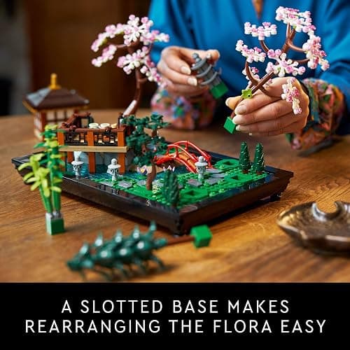 LEGO Icons Tranquil Garden Building Set - Detailed Japanese Zen Garden DIY Kit for Adults, Ages 18+ - Gift for Birthday - Building Block Set for Home Decor - 10315 thumbnail 5