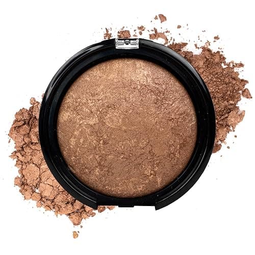 Palladio Baked Bronzer, Highly Pigmented and Easy to Blend, Shimmery Bronzed Glow, Use Dry or Wet, Lasts all day long, Provides Rich Tanning Color Finish, Powder Compact, Illuminating Tan thumbnail 3
