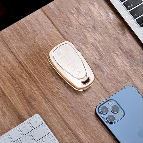ELOHEI for Chevy Key Fob Cover Case Shell Cover TPU Protector Holder for Chevrolet 2020 2019 2018 2017 2016 Chevy Malibu Camaro Cruze Traverse Spark Equinox Sonic Volt Bolt(Fits 5 Buttons) thumbnail 6