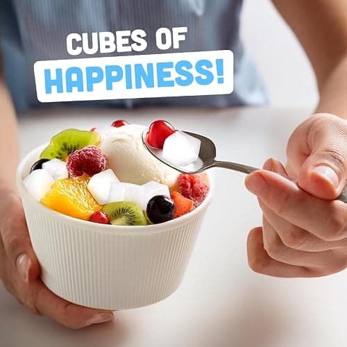 Jubes Strawberry Nata De Coco Jelly Cubes, 12.7 oz - Strawberry Coconut Jelly Cubes for Sago - Coconut Gel in Syrup Toppings for Fruit Tea, Boba, Bubble Tea, Drinks, Desserts Yogurt, Ice Cream, Beverage thumbnail 5