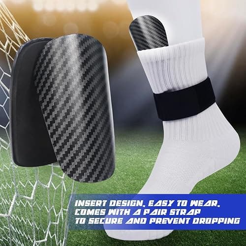 Antoyo Mini Shin Guards Soccer Kids,Small Protective Gear with Fixed Straps | 2 Pairs Small Tiny Shin Pads Match Equipment Protective Tiny Shin Guards Soccer for All Ages thumbnail 5