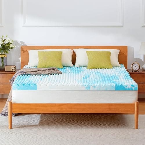 Marsail Full Size 3-inch Egg Crate Memory Foam, Mattress Topper with Infused Cooling Gel for Sleeper Sofa, RV, Camper, CertiPUR-US Certified thumbnail 7
